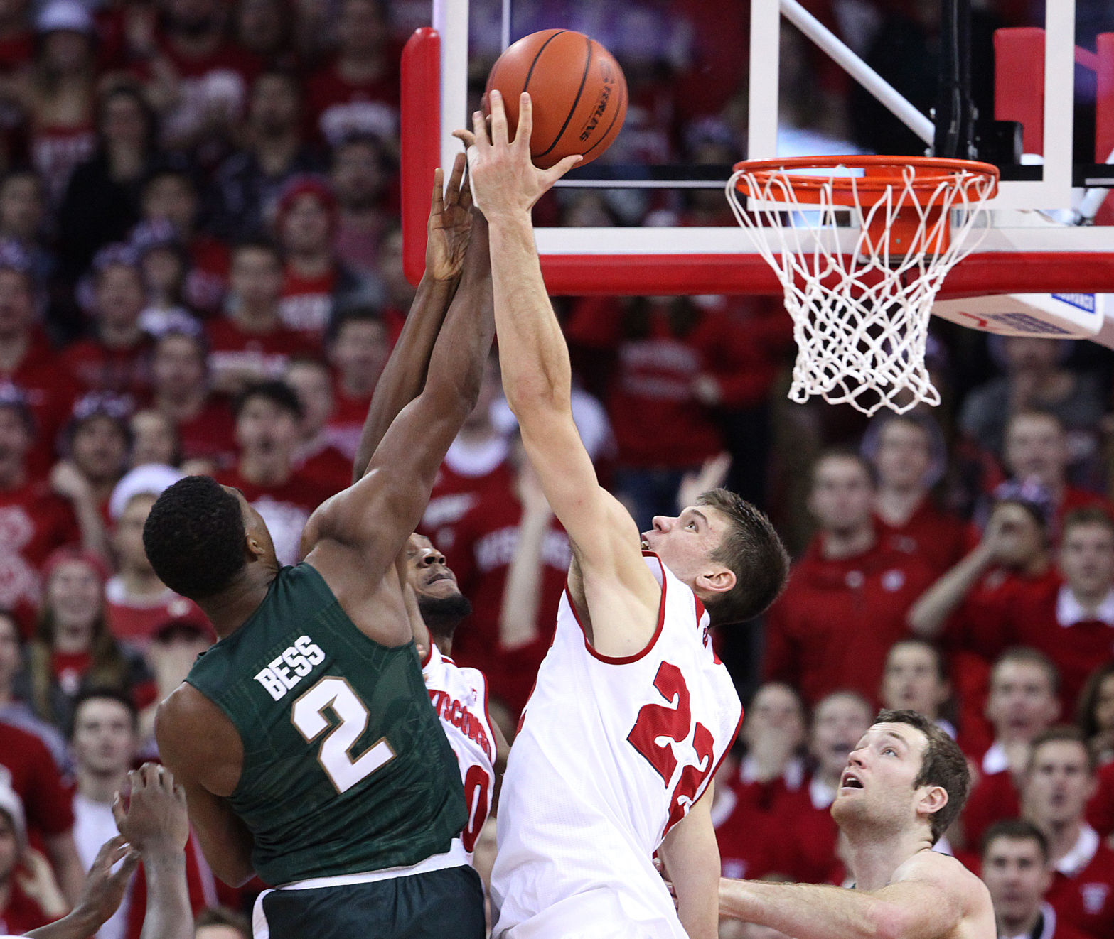 Wisconsin forward Ethan Happ - Michigan State 2016